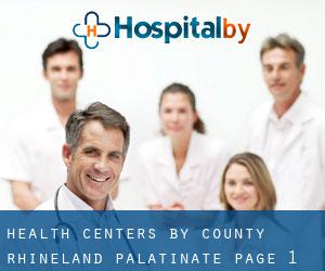 health centers by County (Rhineland-Palatinate) - page 1