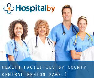 health facilities by County (Central Region) - page 1